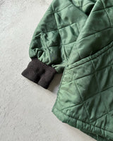1990s - Forest Green Quilted Jacket - L/XL