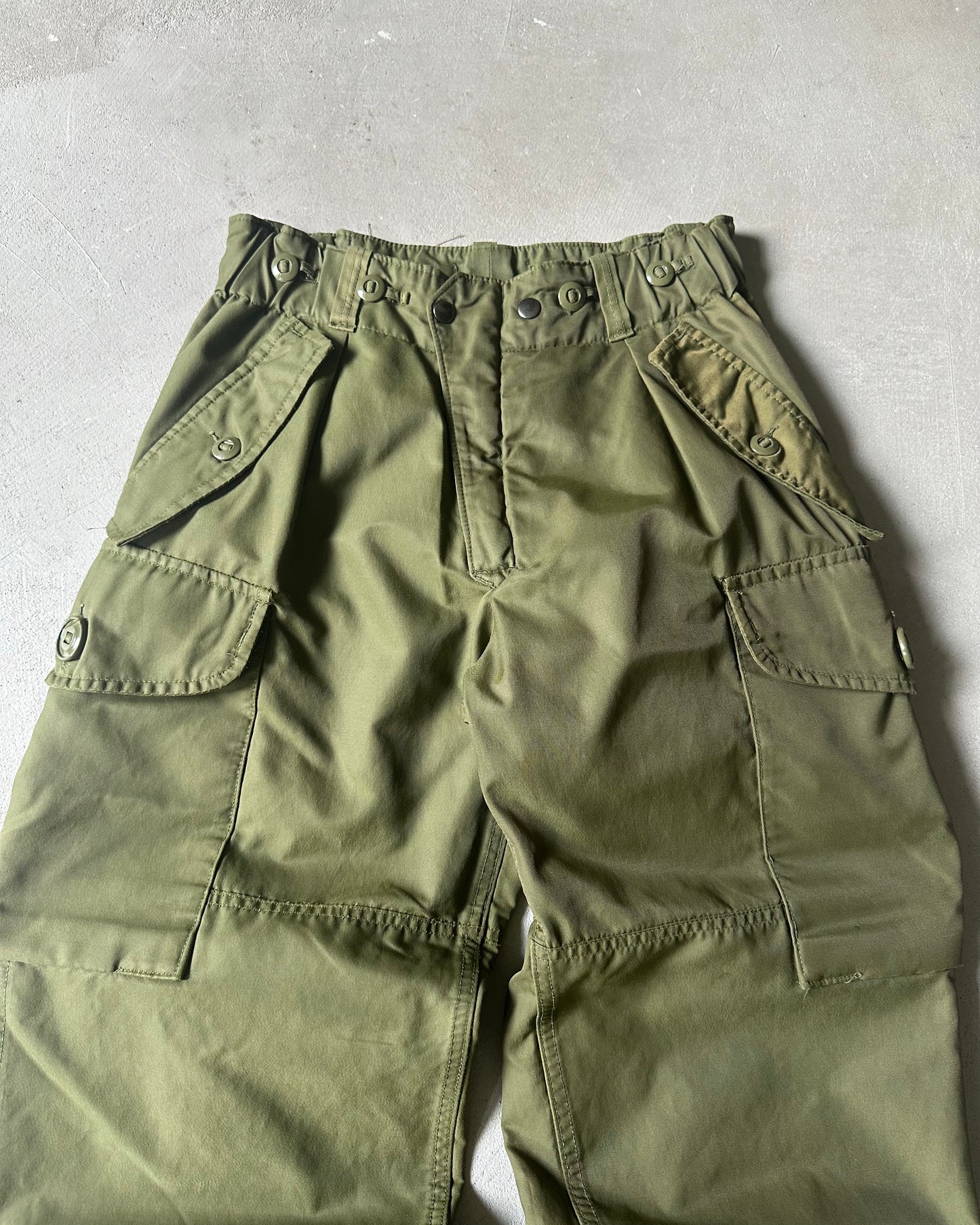 Années 1990 - Surpantalon militaire vert - 29x27