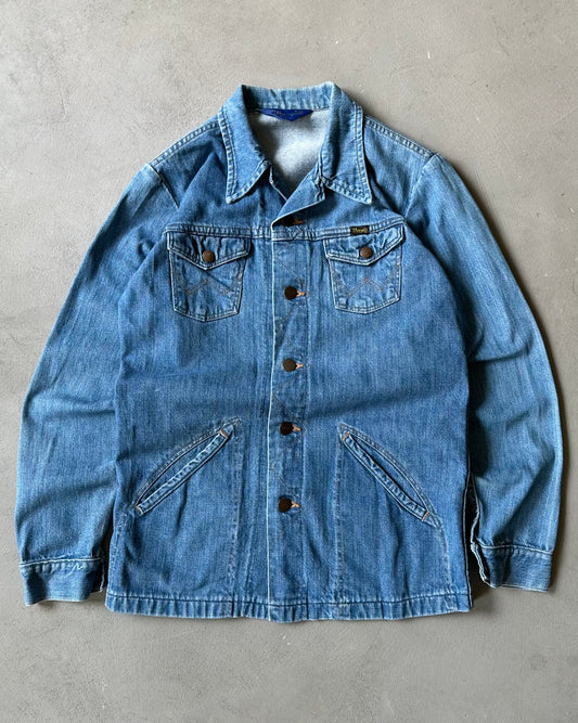 1980s - Wrangler Denim Shirt - (W)S