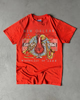 1980s - Bright Orange Jazz T-Shirt - XS