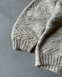 1980s - Beige Wool Sweater - M
