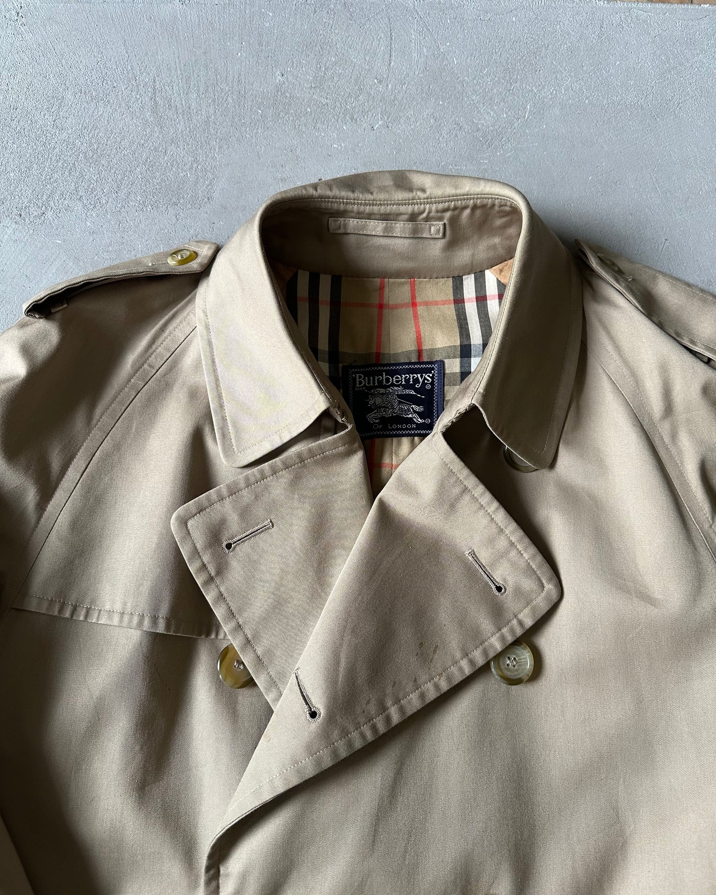 Années 1980 - Trench-coat Burberrys' Beige - T40