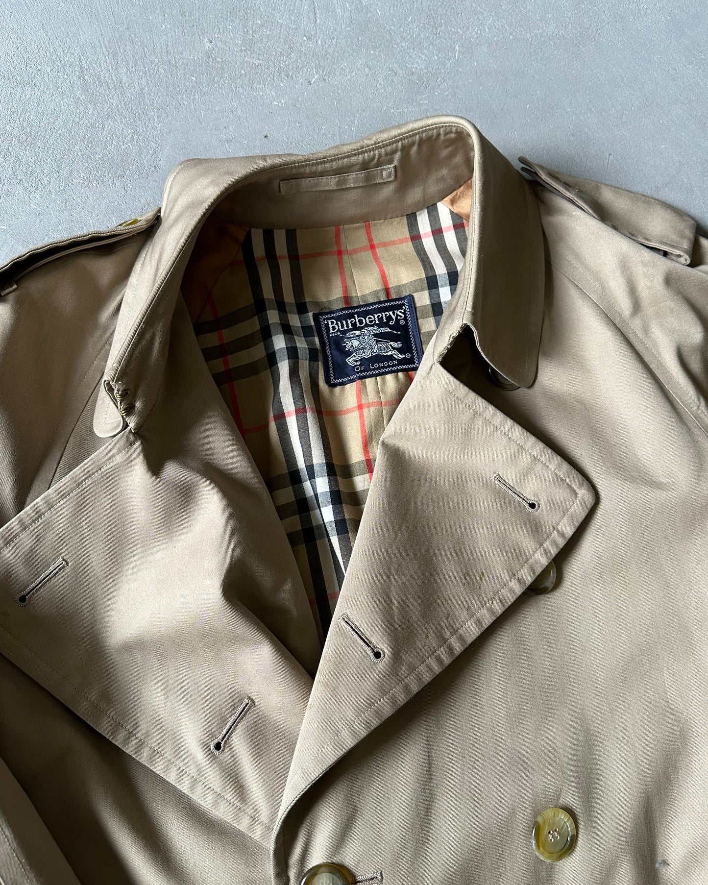 Années 1980 - Trench-coat Burberrys' Beige - T40