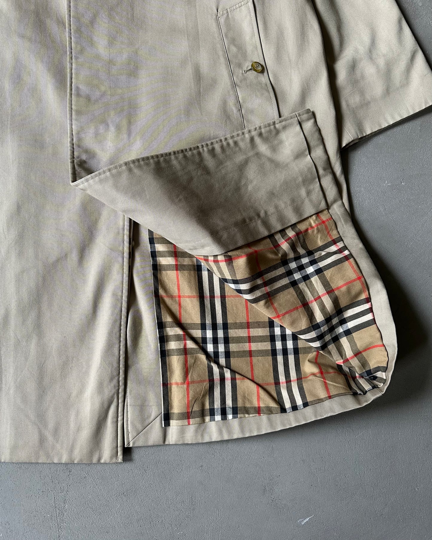 1990s - Beige Burberrys' Coat - 40(Short)