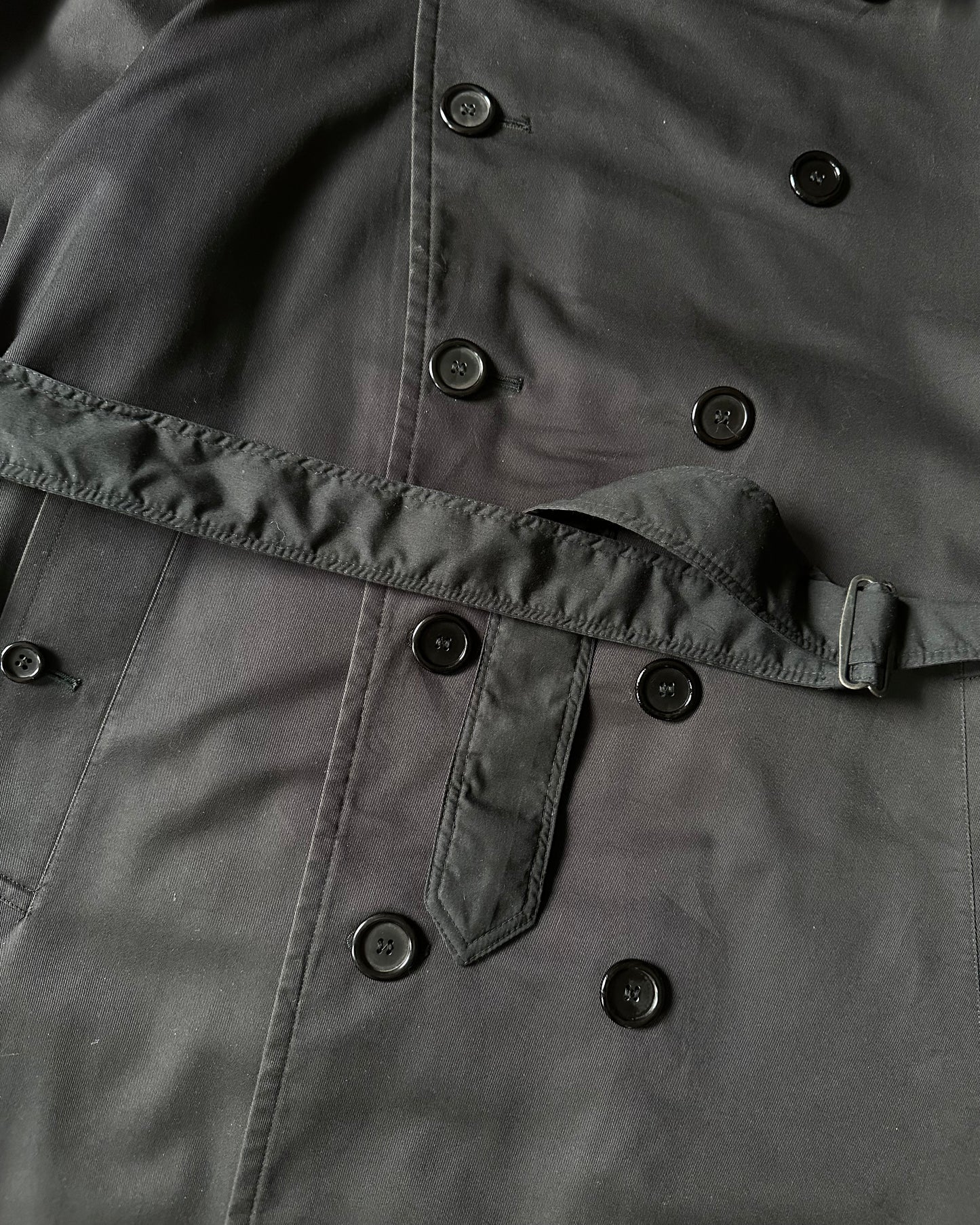 Années 90 - Trench-coat Burberry noir - 38(S)