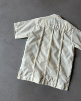 1980s - Cream Embroidered Shirt - XS/S