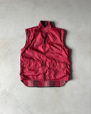 1980s - Red/Grey Reversible Vest - M