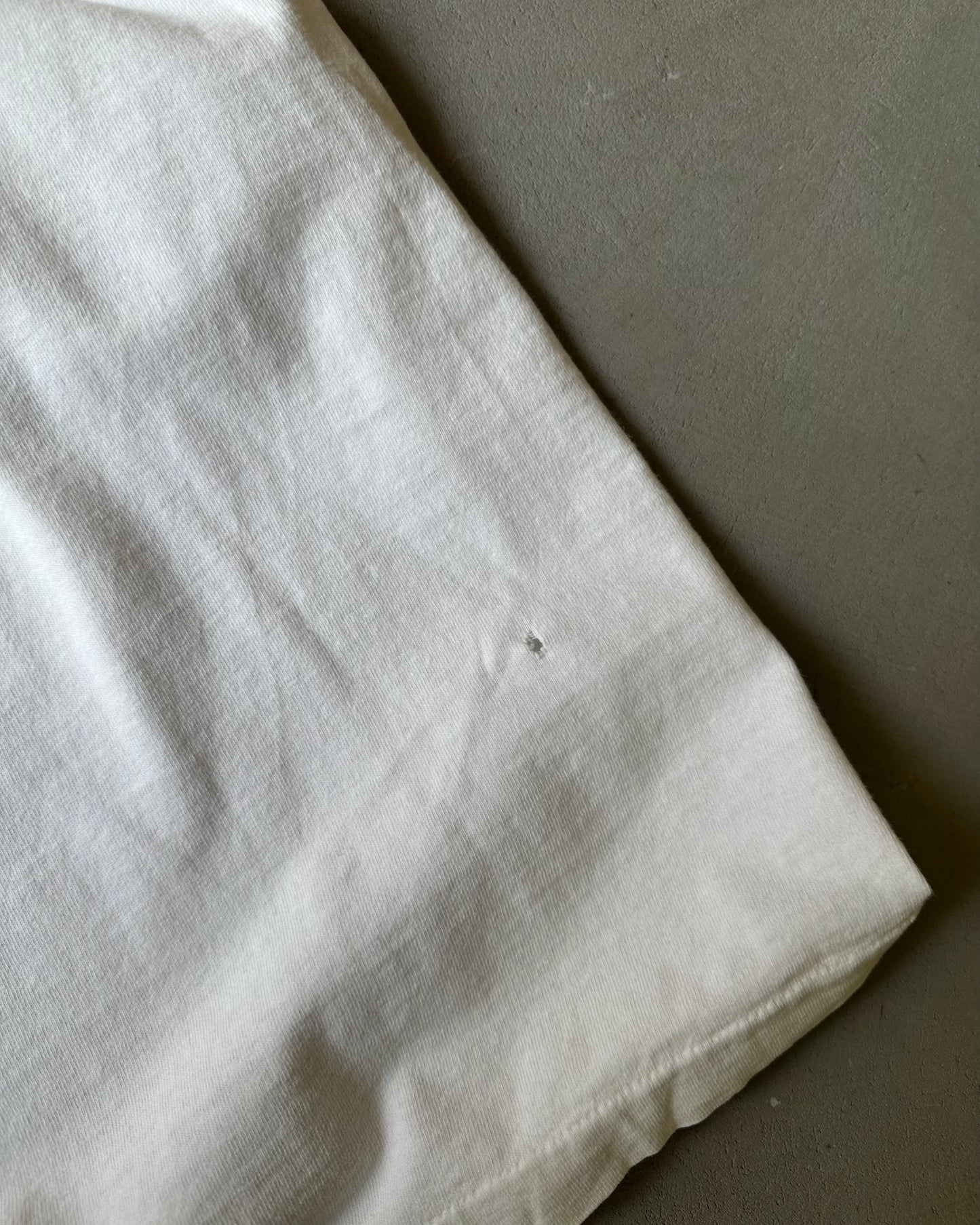 Années 90 - T-shirt de sport Gecko blanc vieilli - XL