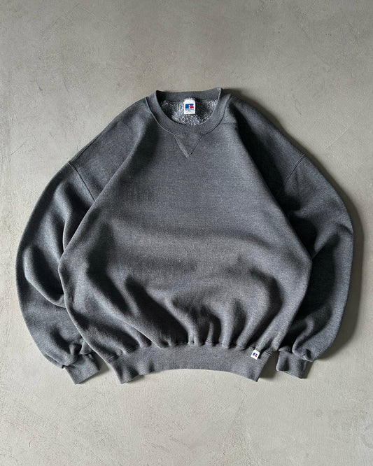 1990s - Charcoal Russell Crewneck - XXL