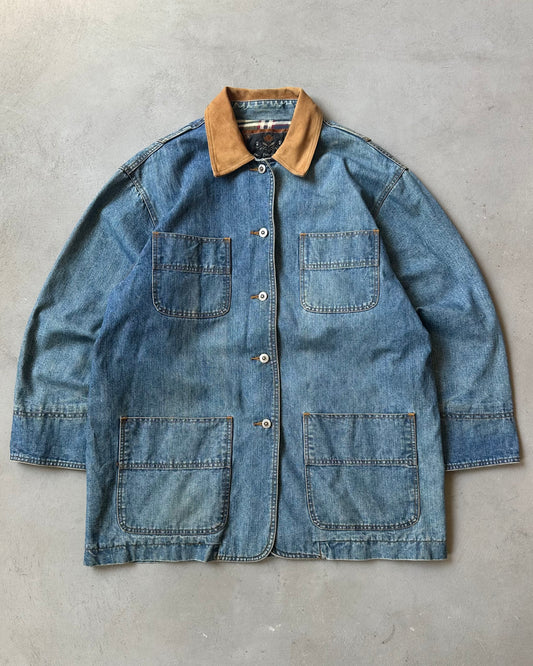 2000s - Denim Women’s Chore Coat - (W)/L