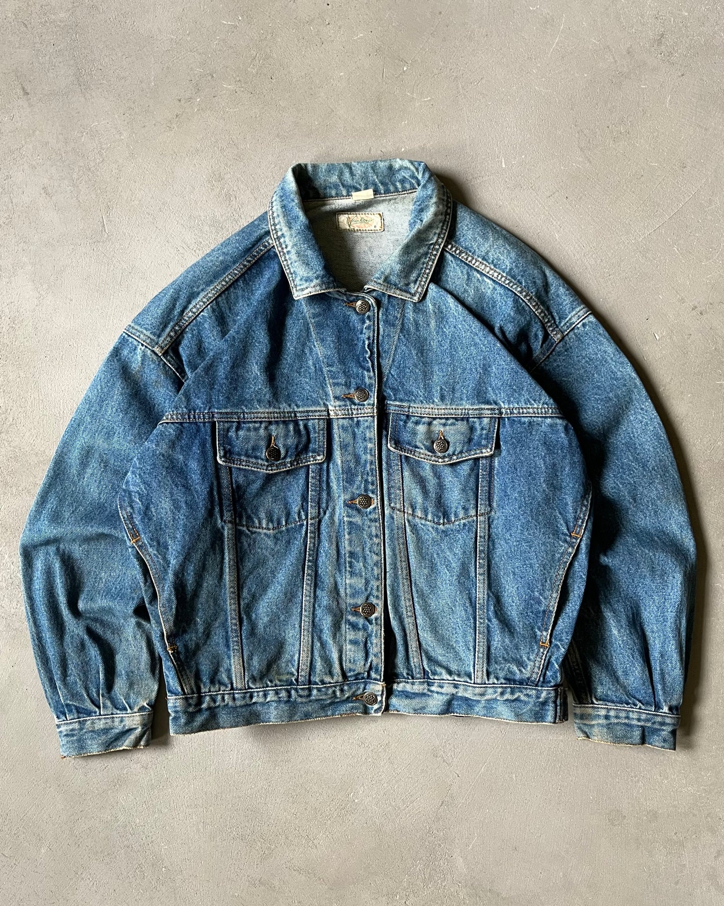 1990s - Denim FrenchCore Denim Jacket - M