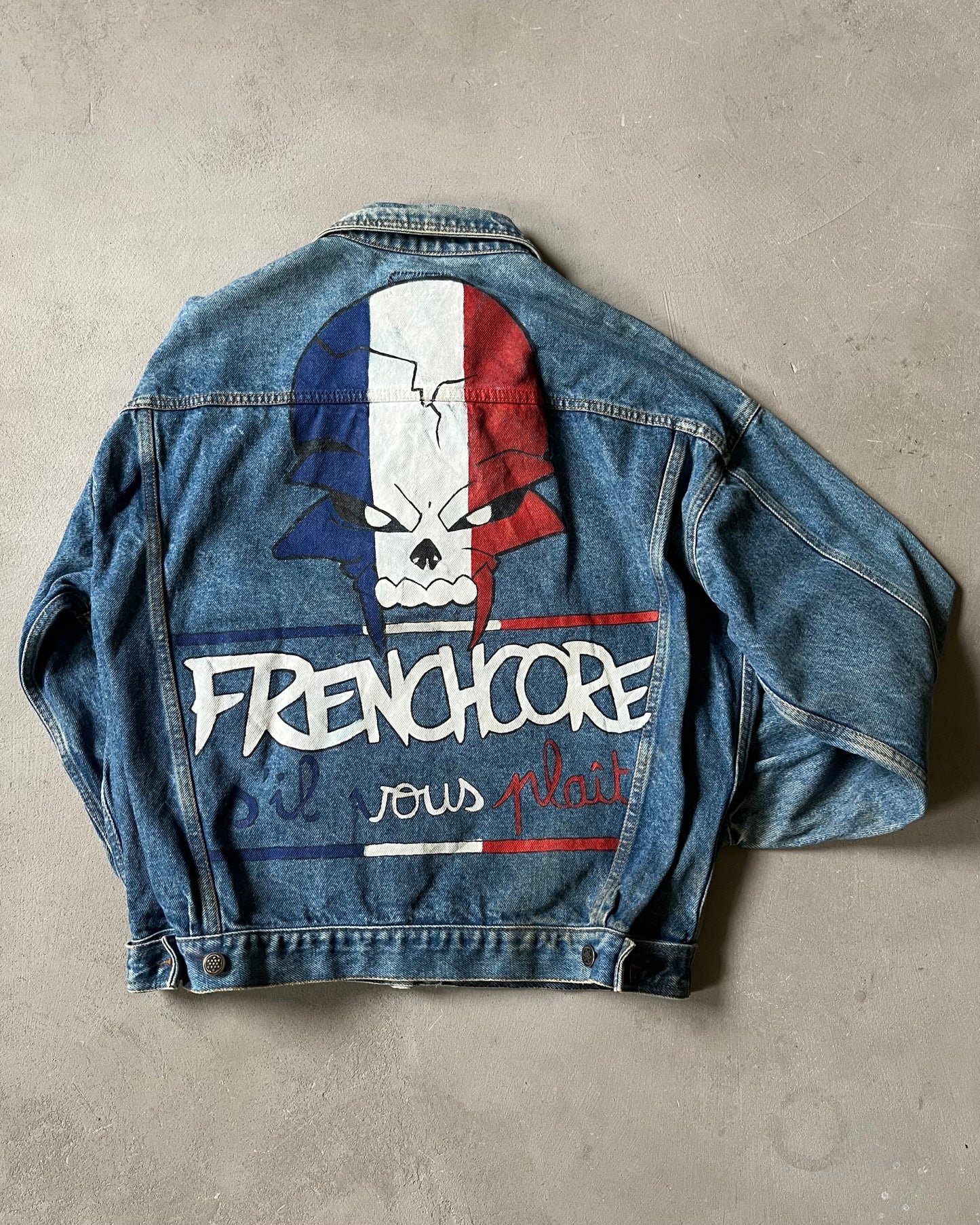 1990s - Denim FrenchCore Denim Jacket - M