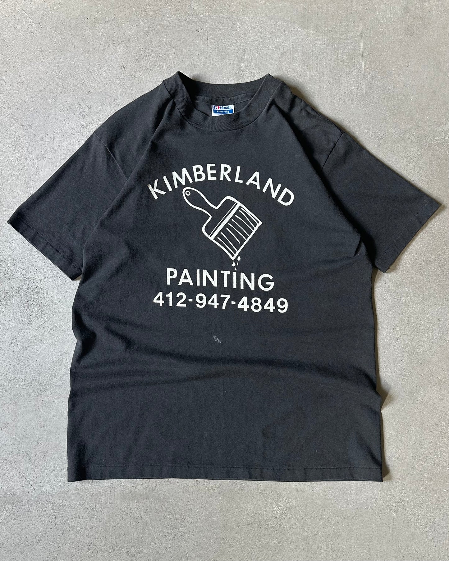 Années 1980 - T-shirt noir Kimberland - M