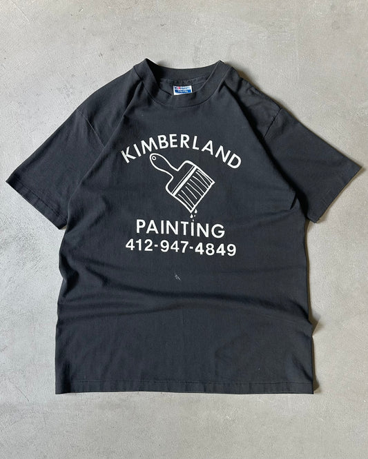 Années 1980 - T-shirt noir Kimberland - M
