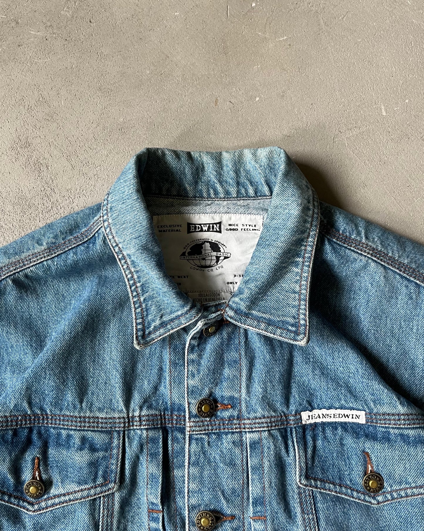 1990s - Edwin Denim Jacket - M