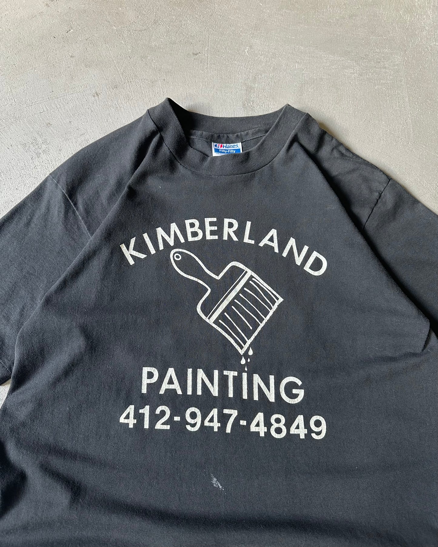Années 1980 - T-shirt noir Kimberland - M