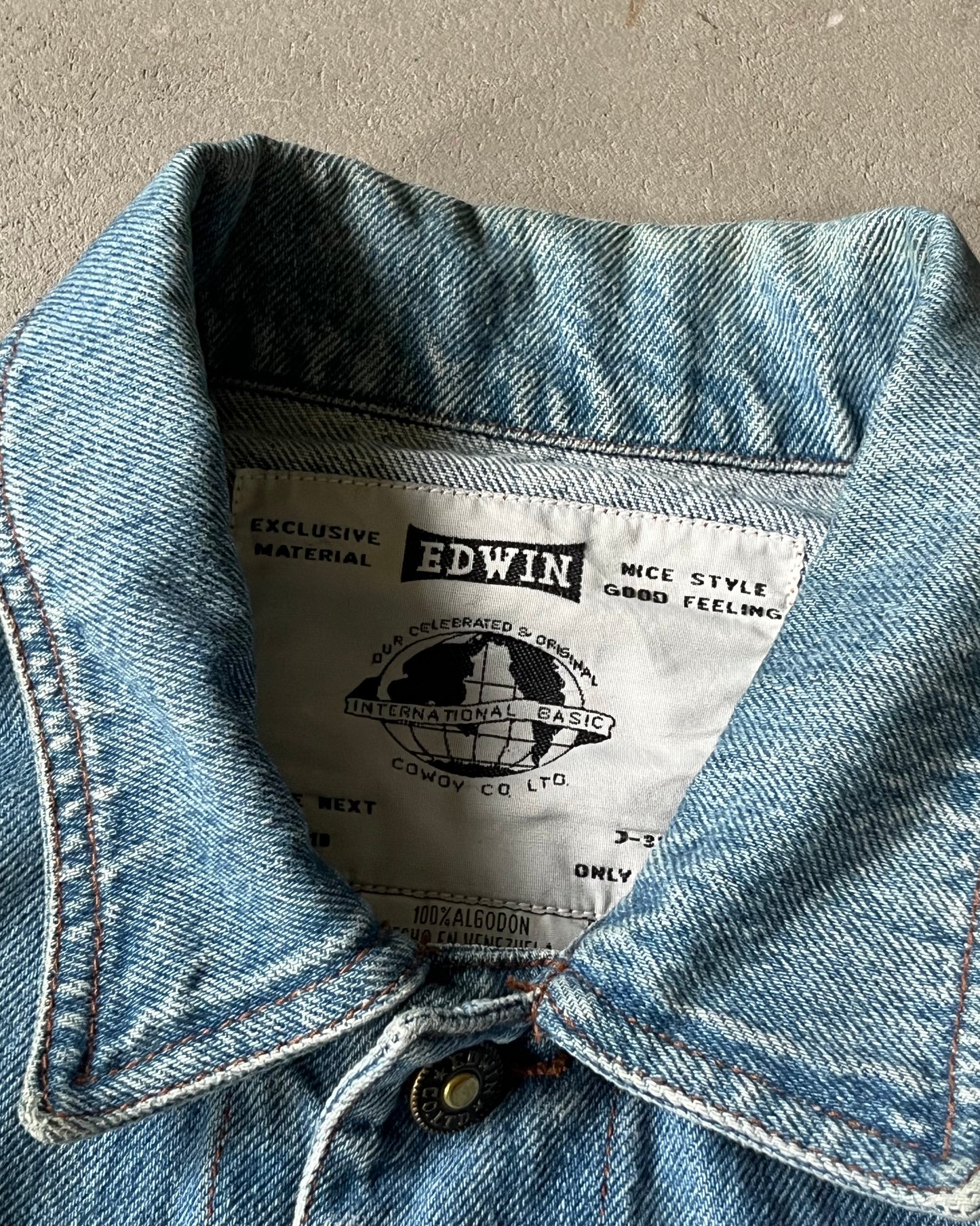 1990s - Edwin Denim Jacket - M