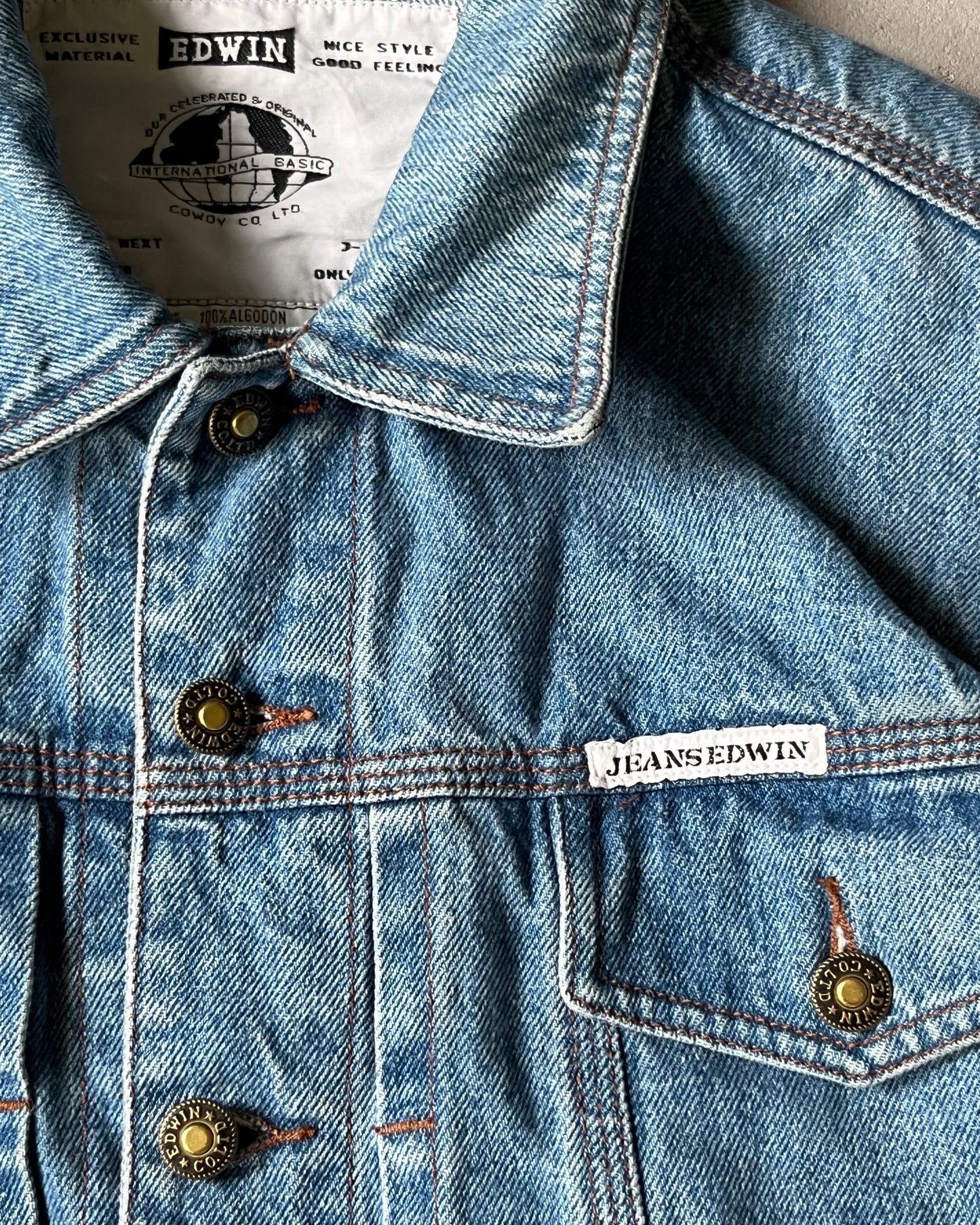 1990s - Edwin Denim Jacket - M