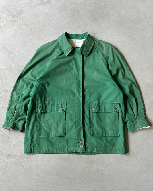 Années 90 - Blouson Harrington vert Burberrys' - Taille L (court)