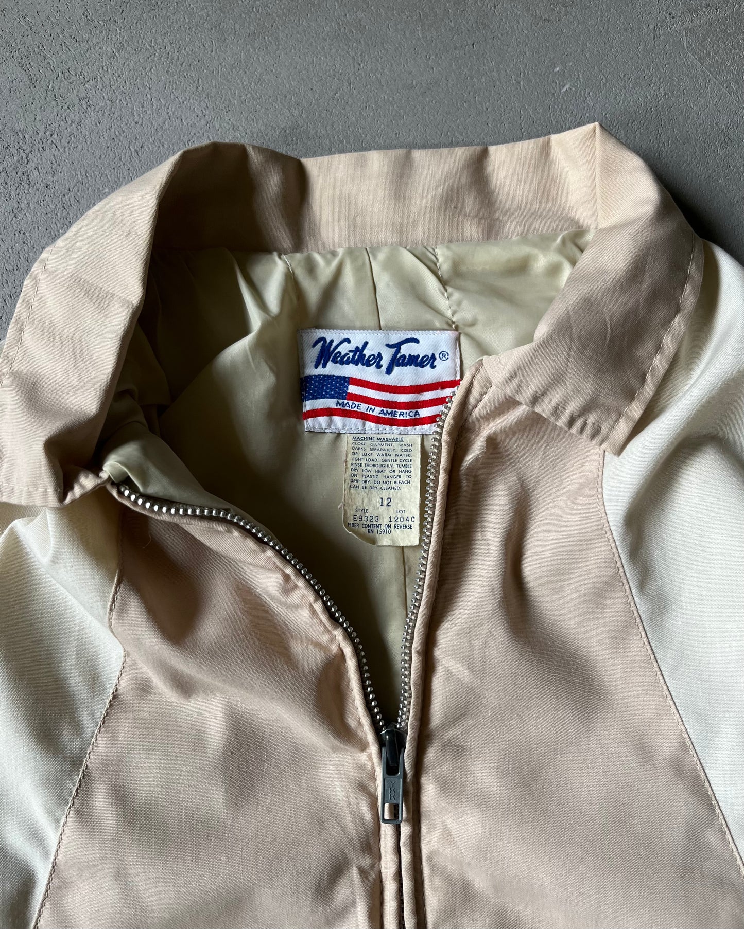 1990s - Beige Harrington Women's Jacket - (W)L