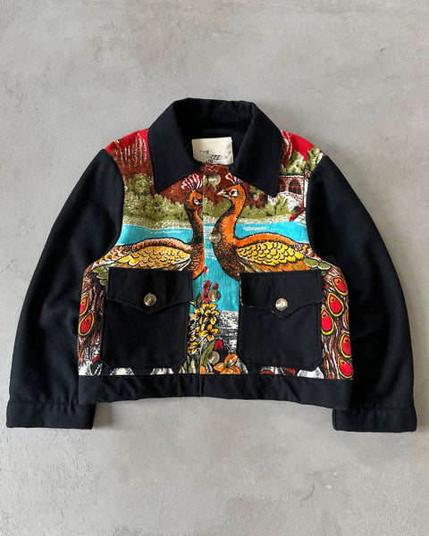 Upcycled "Peacock" Jacket - S/M