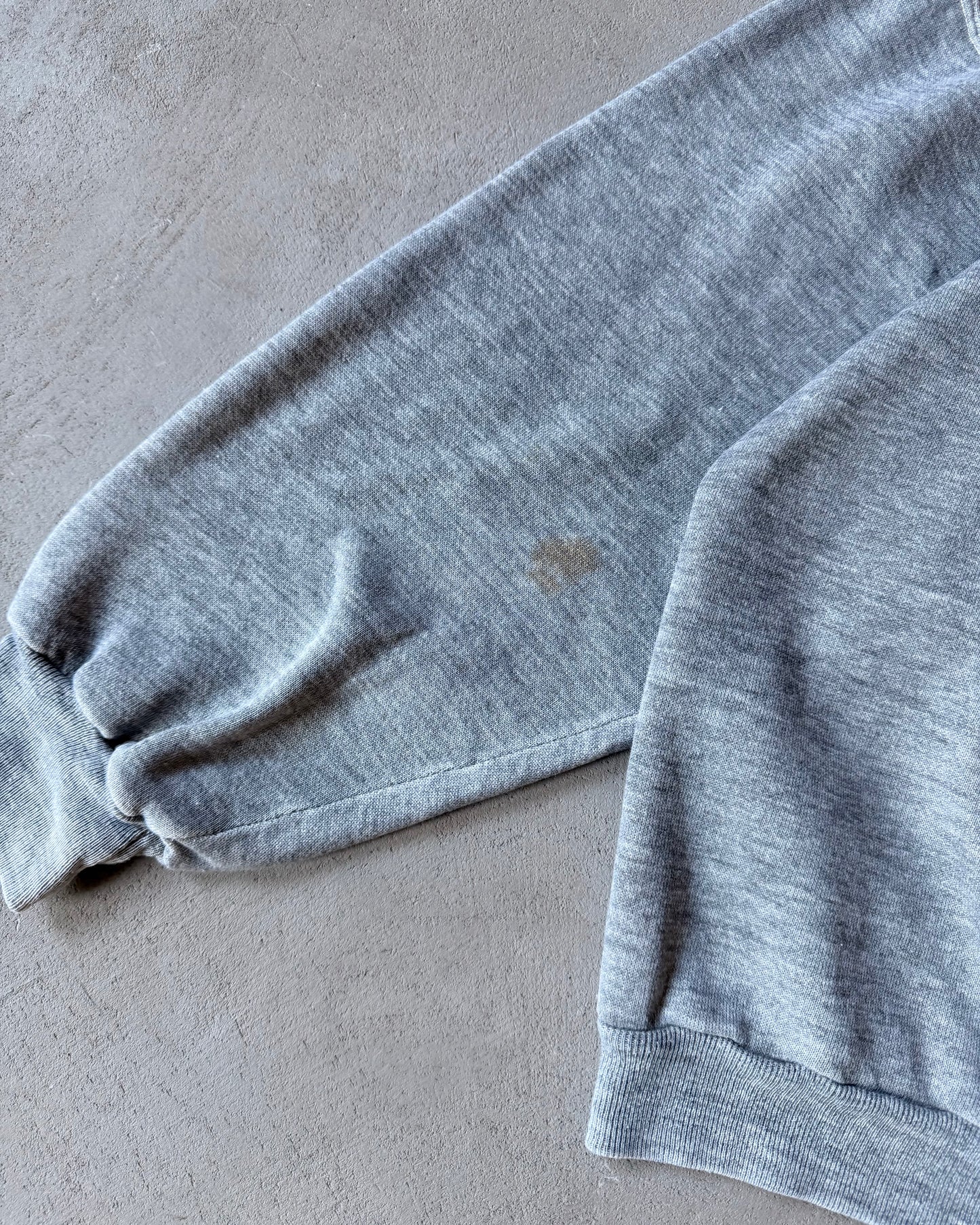 Années 80 - Sweat ras du cou Rebels gris vieilli - T. S