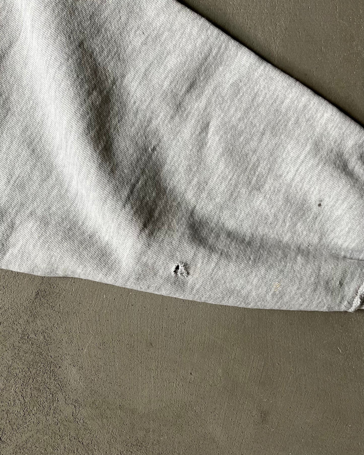 1990s - Distressed Ash Grey KUA Champion RW Hoodie - M