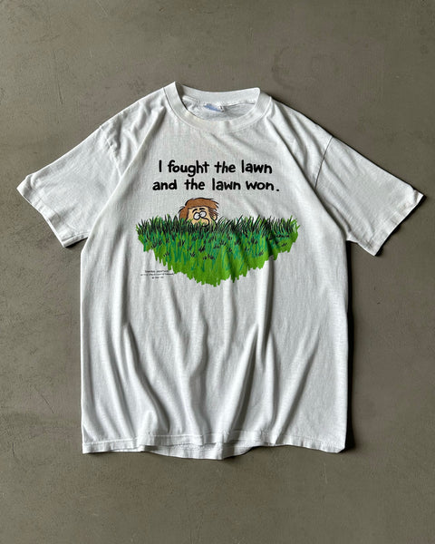 1990s - White "The Lawn" T-Shirt - M/L