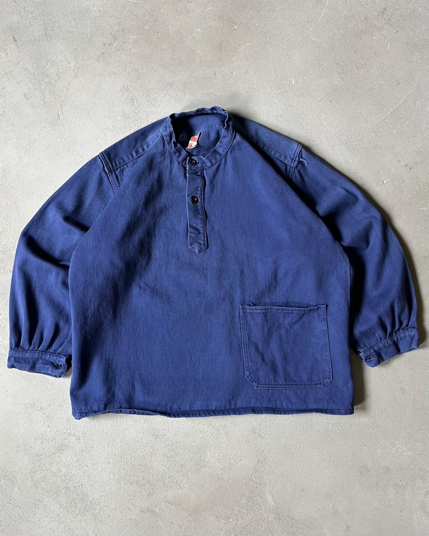 1970s - Navy Euro Fisherman Overshirt - (W)S