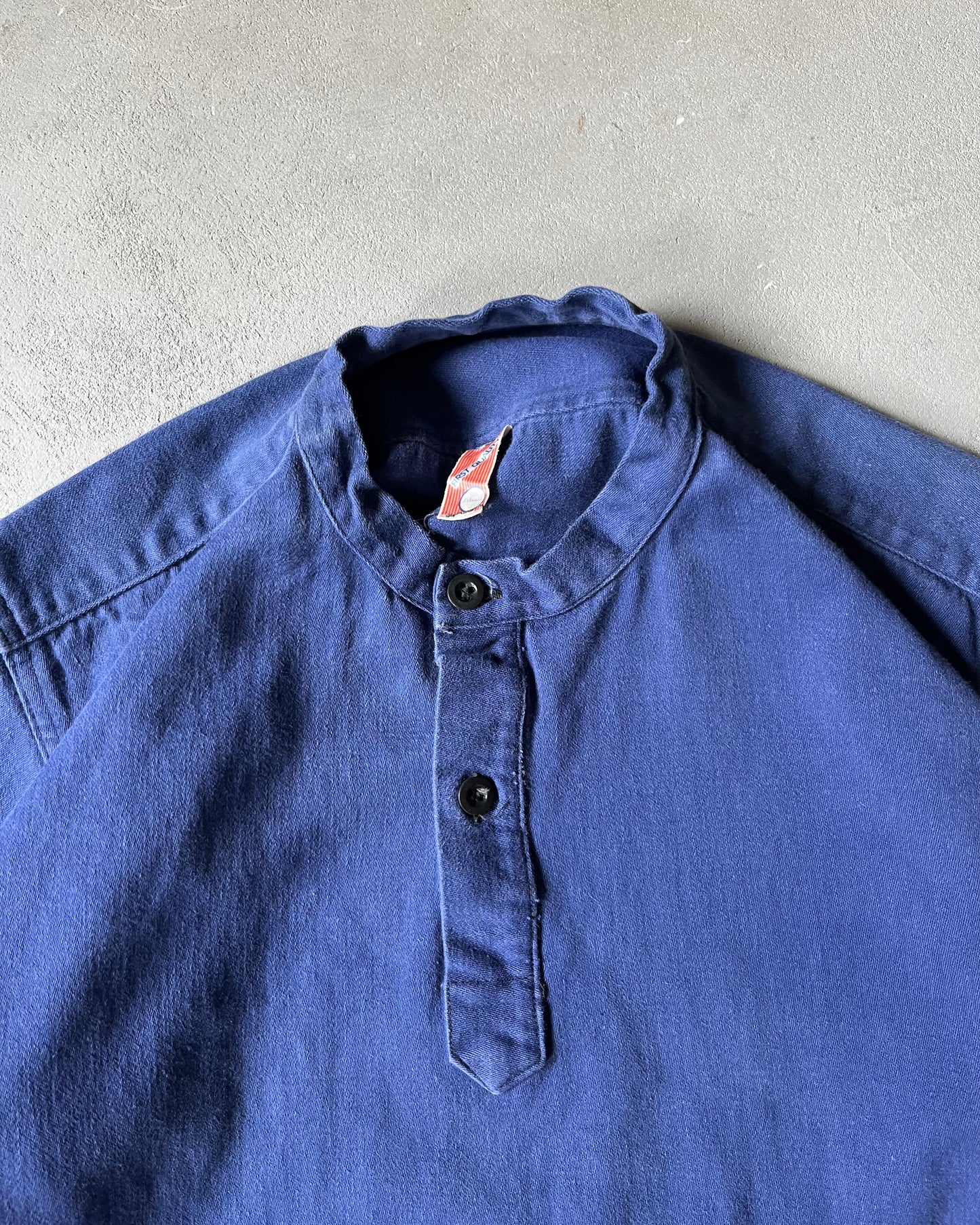 1970s - Navy Euro Fisherman Overshirt - (W)S