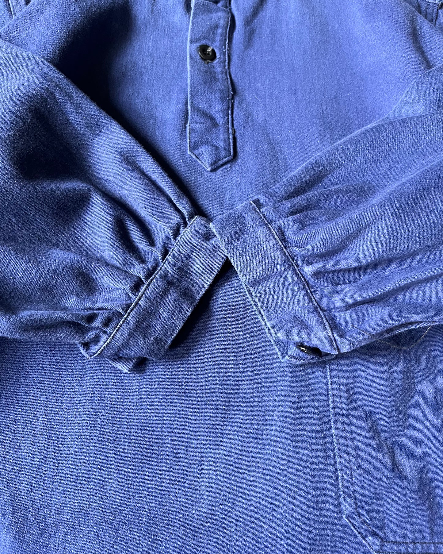1970s - Navy Euro Fisherman Overshirt - (W)S
