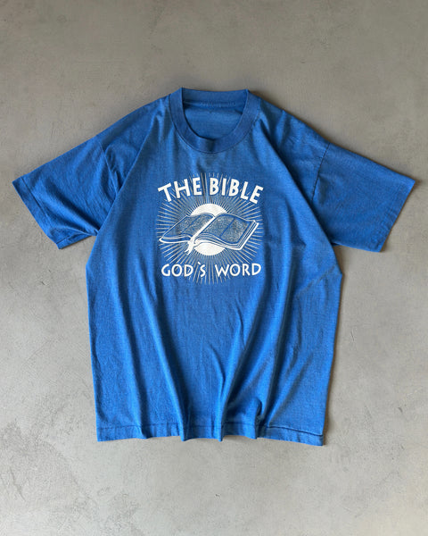 1990s - Blue "The Bible" T-Shirt - L