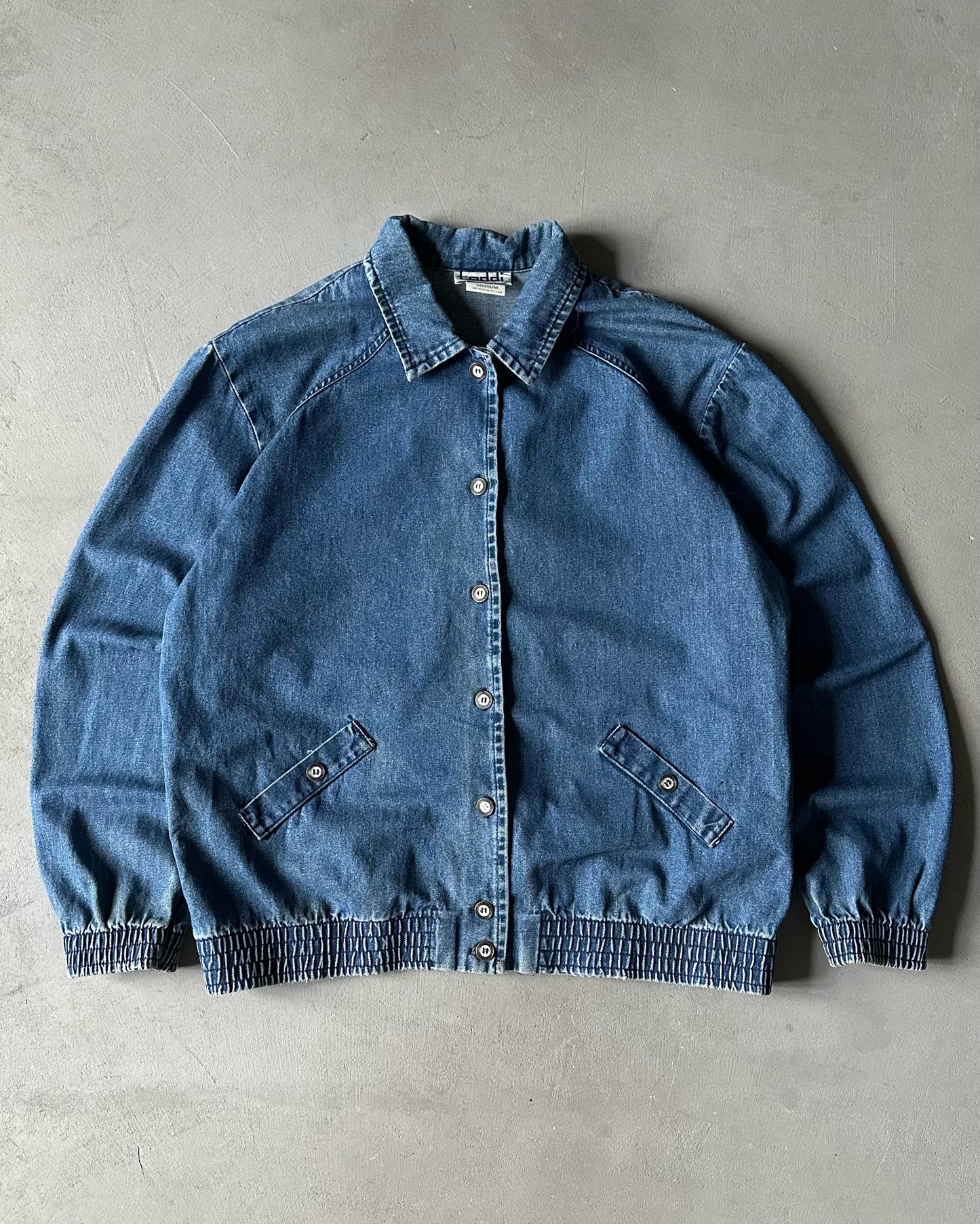 1990s - Denim Women's Light Bomber Jacket - (W)M