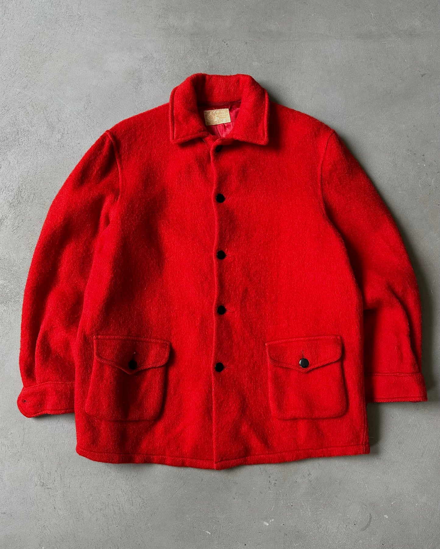 1960s - Red Hudson Bay Wool Jacket - M