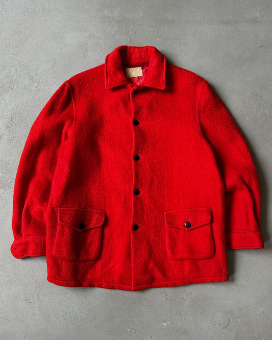 1960s - Red Hudson Bay Wool Jacket - M