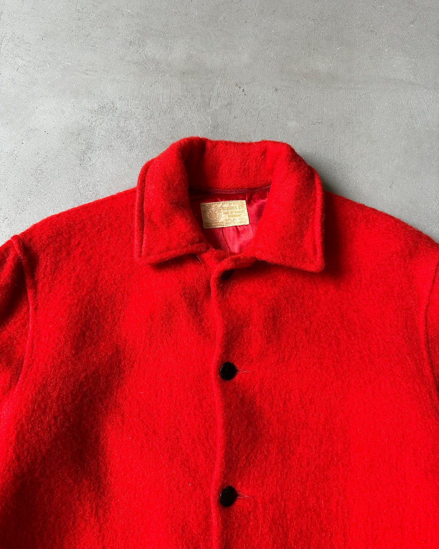 1960s - Red Hudson Bay Wool Jacket - M