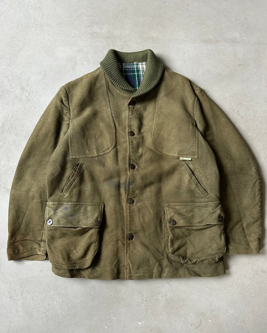 1980s - Green Moleskin Jacket - L