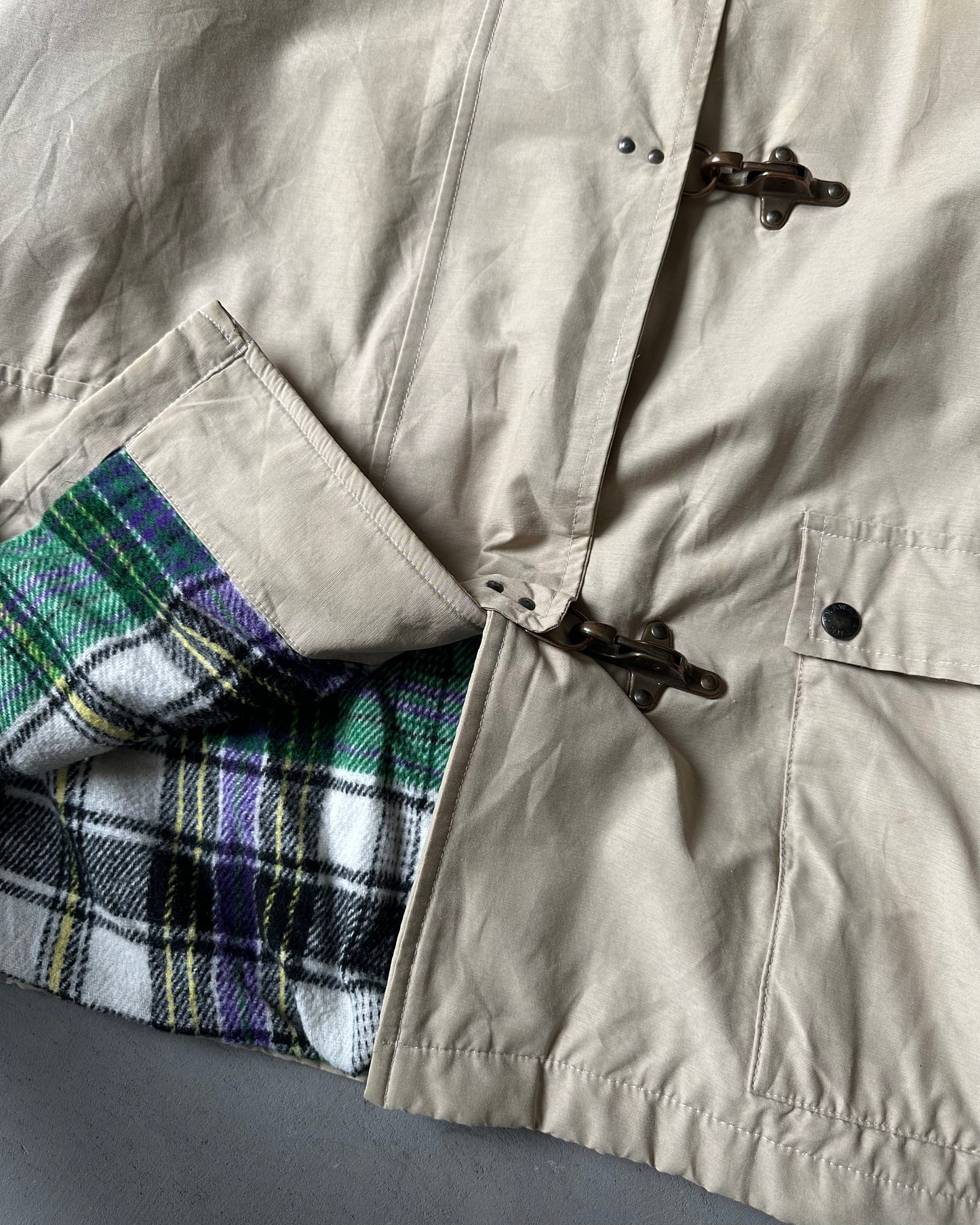 1990s - Beige Fireman Coat - M