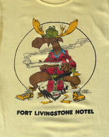 1980s - Yellow "Fort Livingstone Hotel" T-Shirt - S