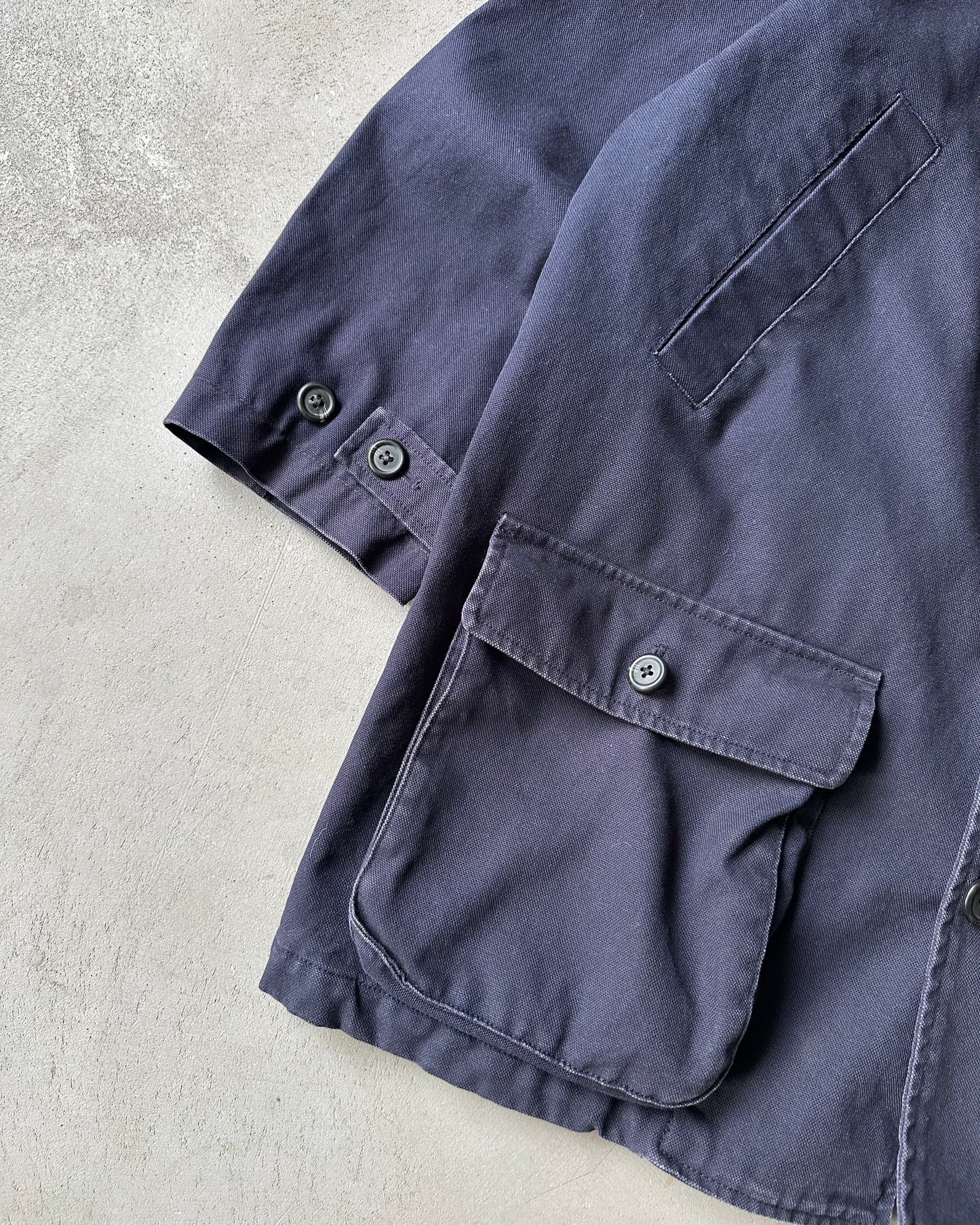 1990s - Navy Lands' End Barn Coat - L