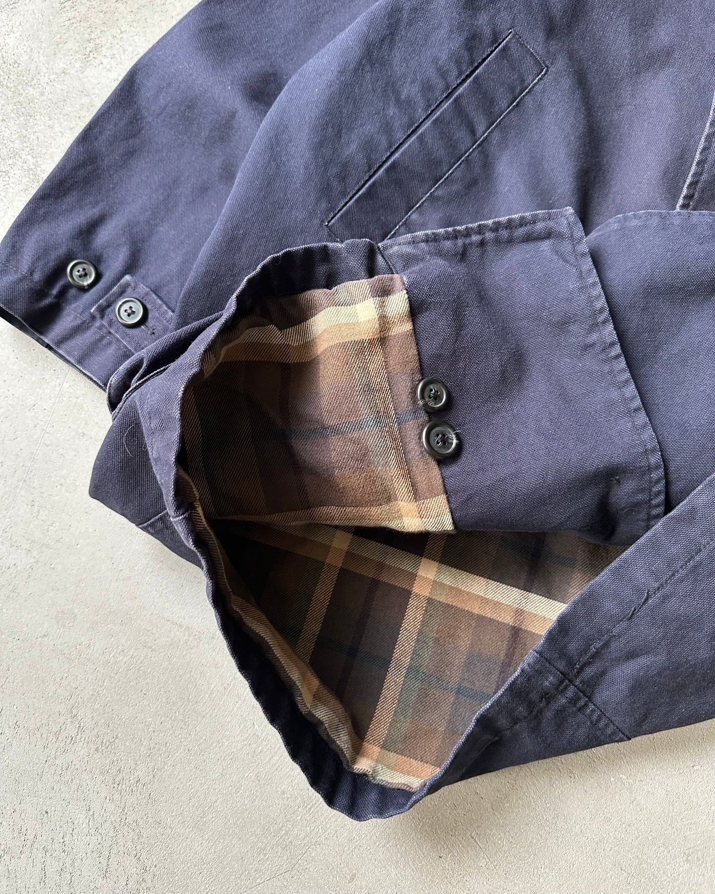 1990s - Navy Lands' End Barn Coat - L