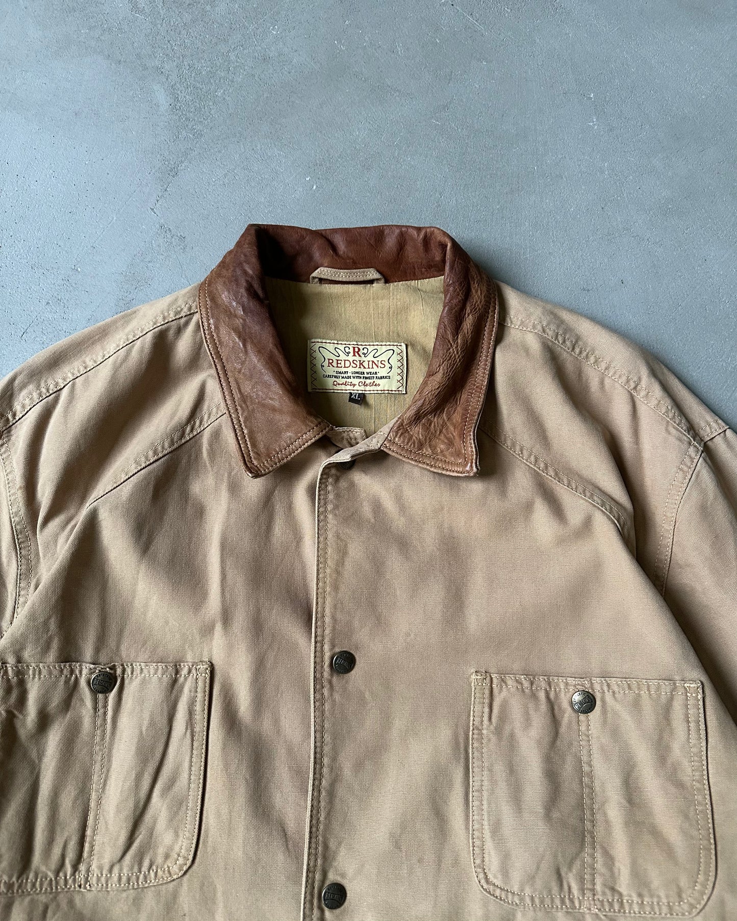 1990s - Tan Chore Jacket - XL