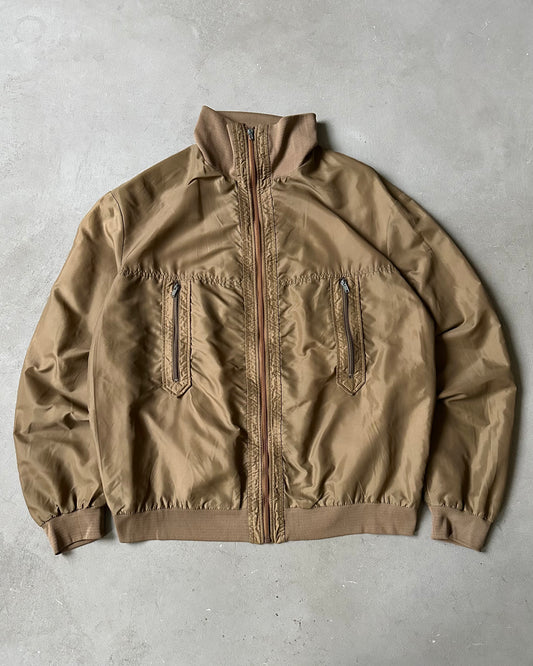 1980s - Light Brown Utility Windbreaker - XL