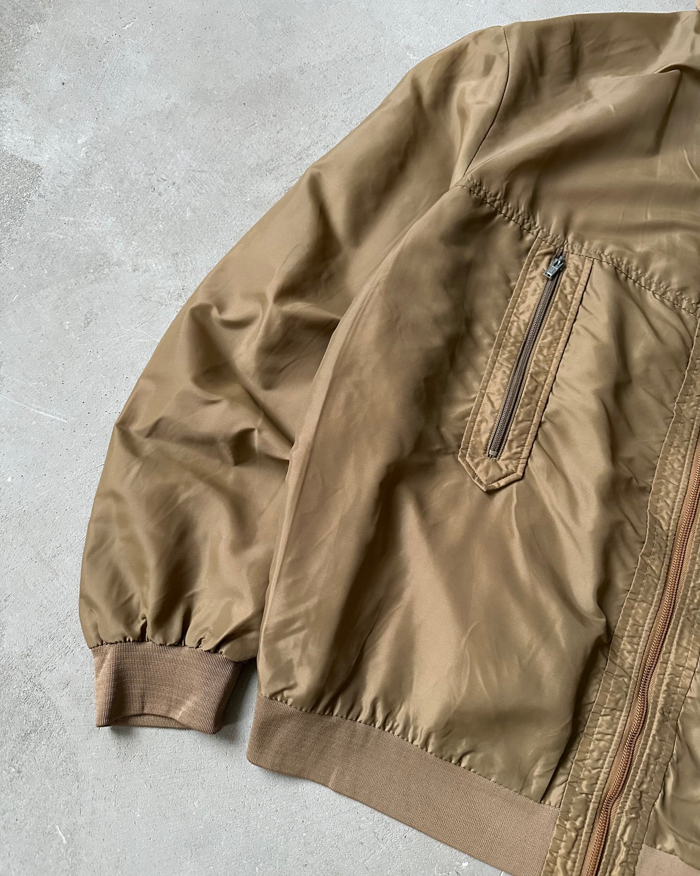 Années 80 - Coupe-vent utilitaire marron clair - XL
