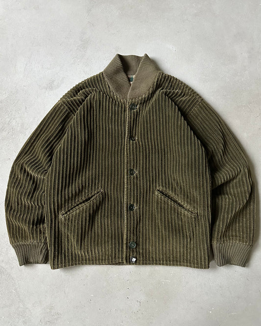 1980s - Green Corduroy Jacket - S/M