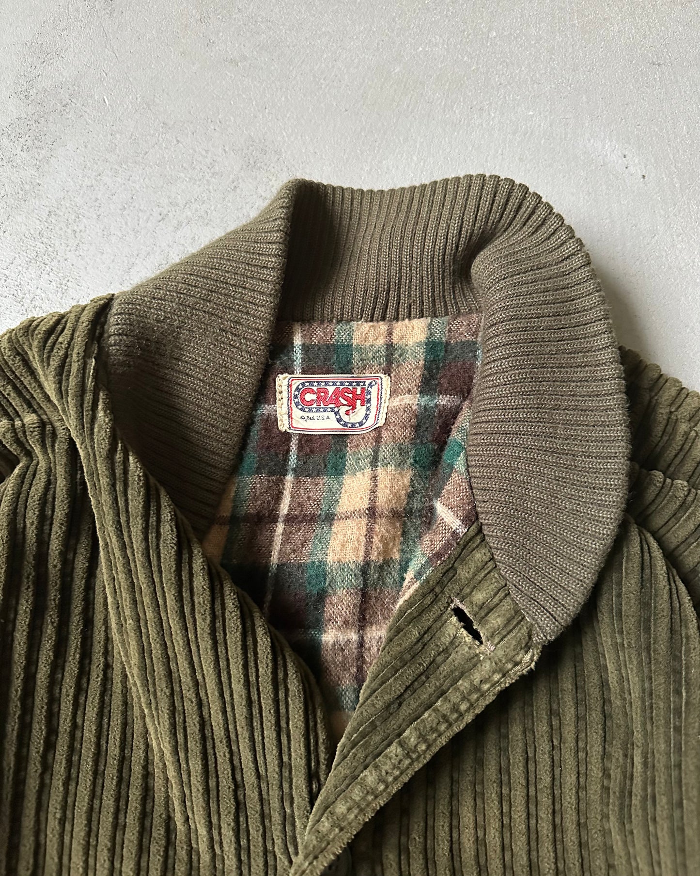1980s - Green Corduroy Jacket - S/M