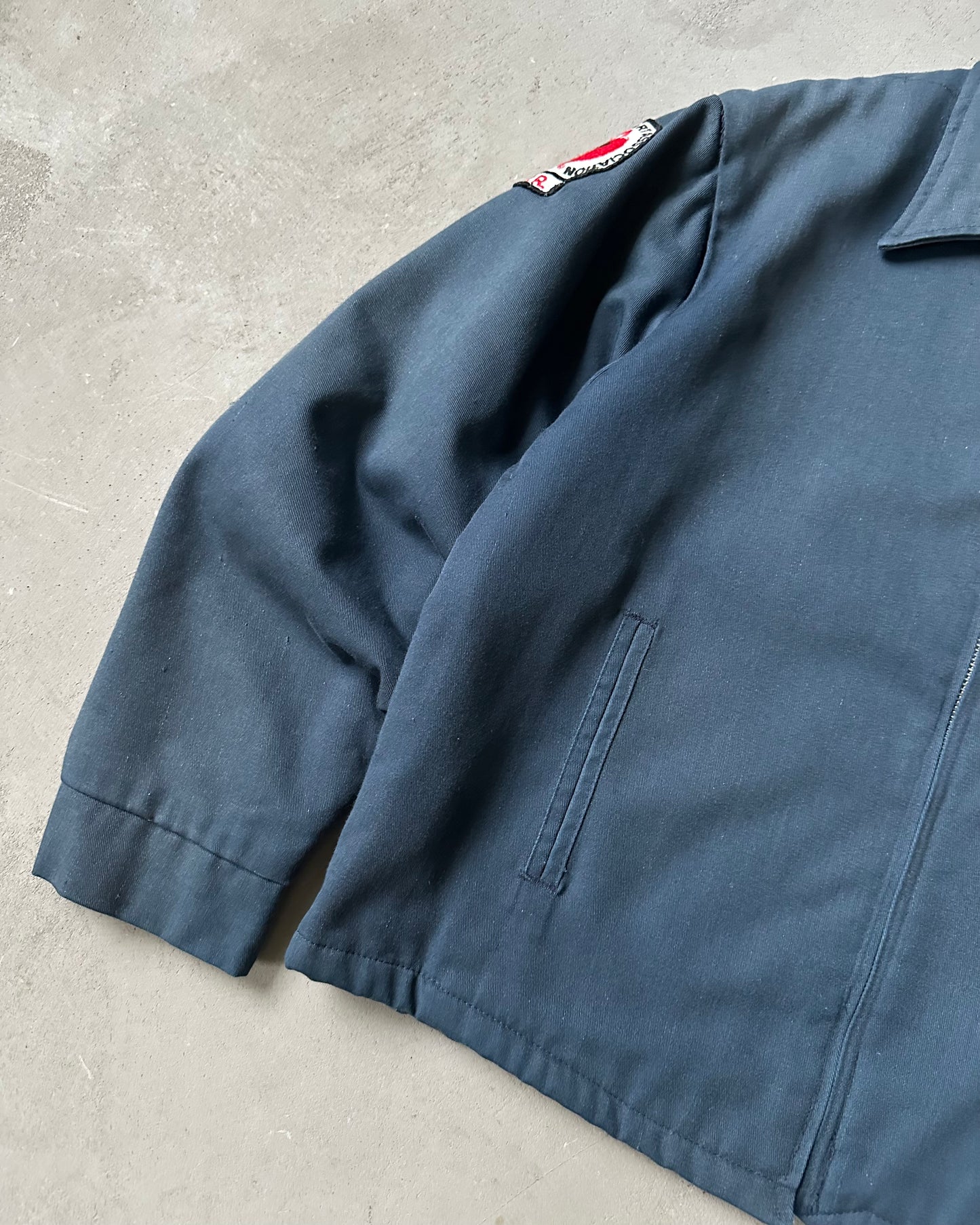 1970s - Navy C.P.R Work Jacket - M