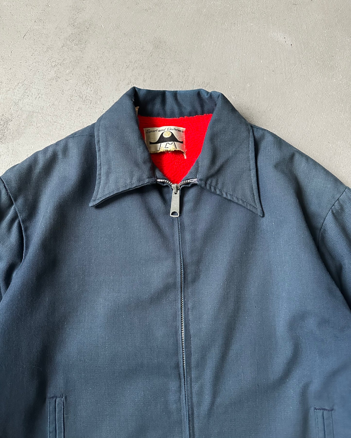 1970s - Navy C.P.R Work Jacket - M
