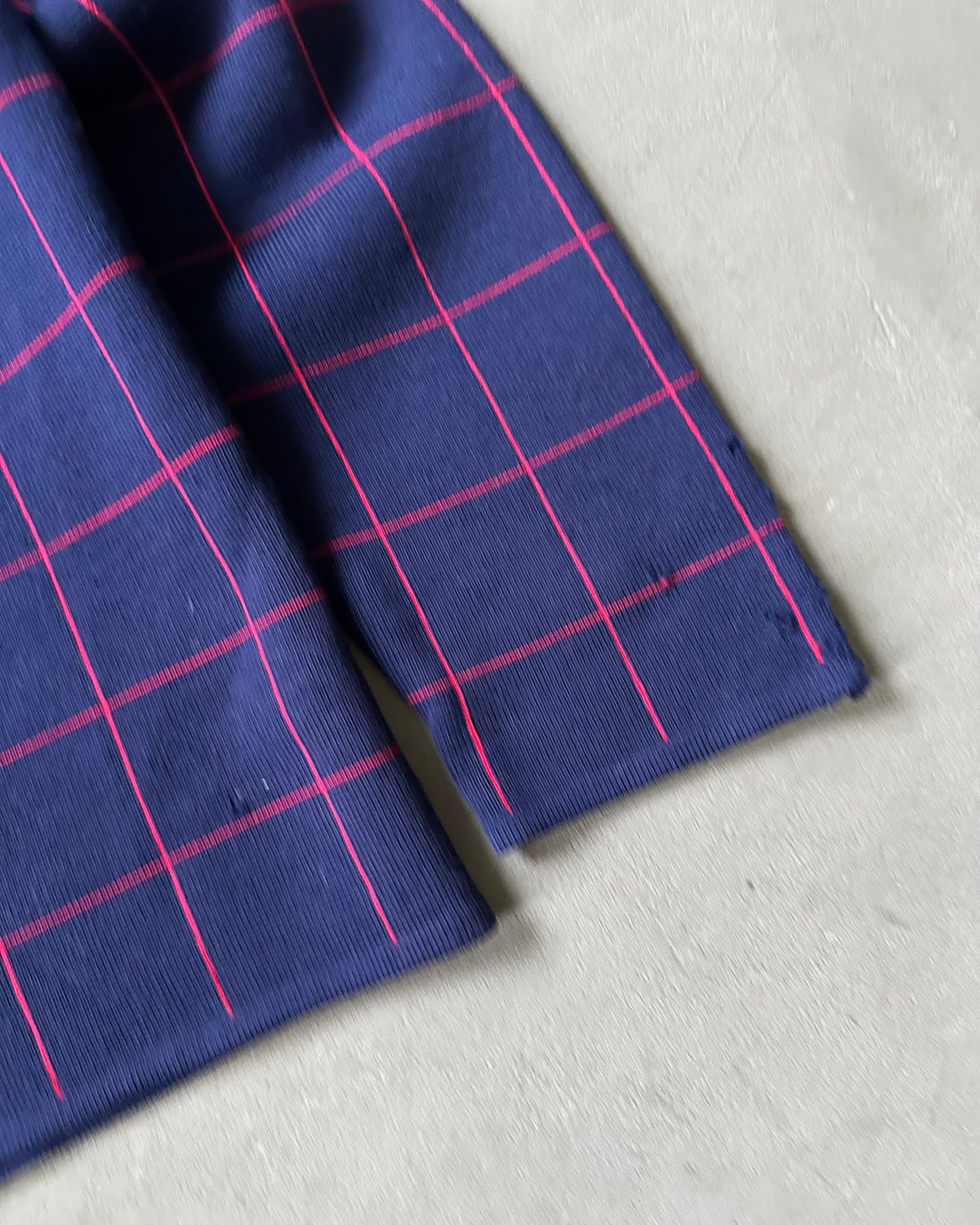 Années 60 - Cardigan Femme Bleu/Rouge Effet Vieilli - (F)TP/P