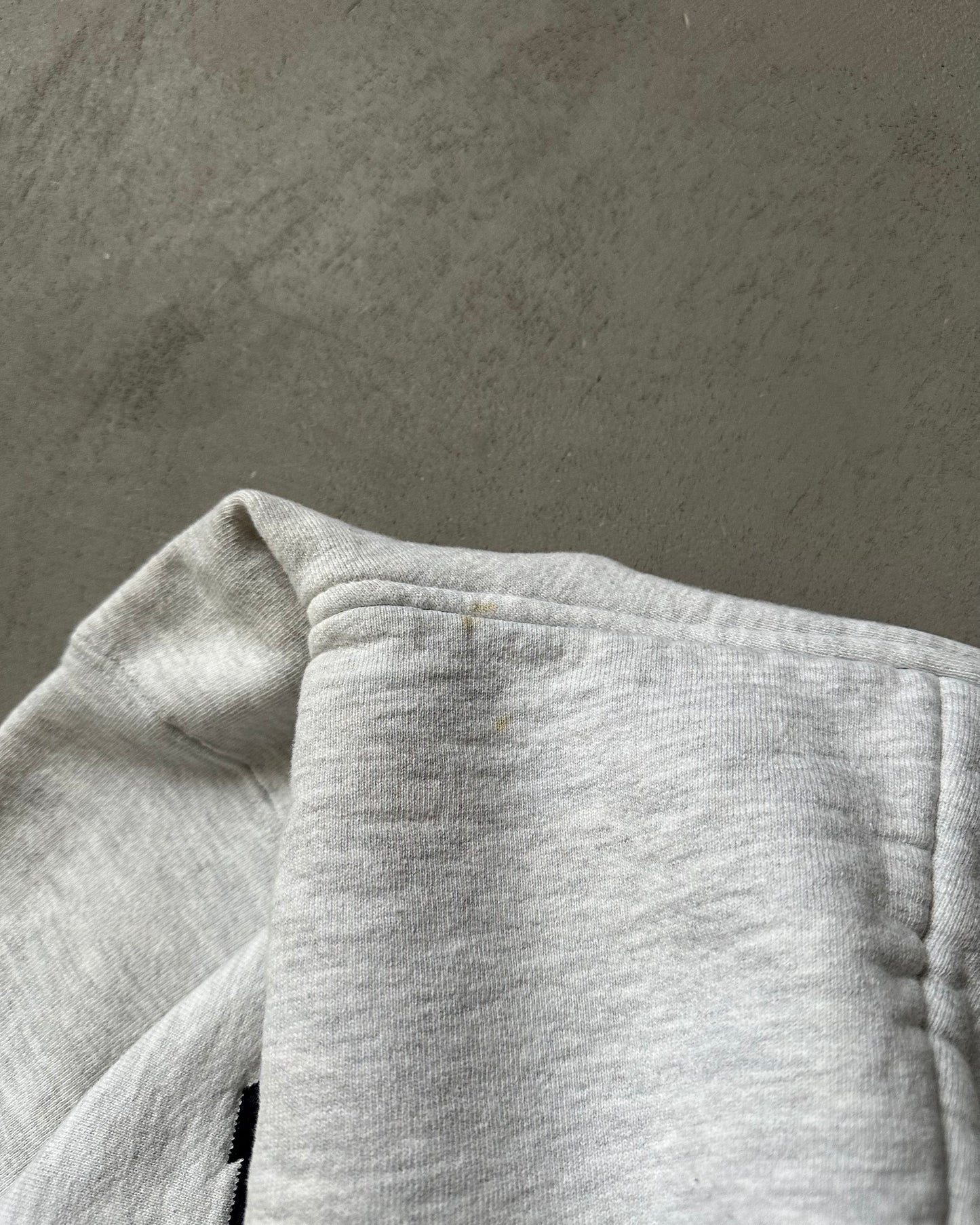 1990s - Ash Grey Utah State Zip Up Hoodie - M/L
